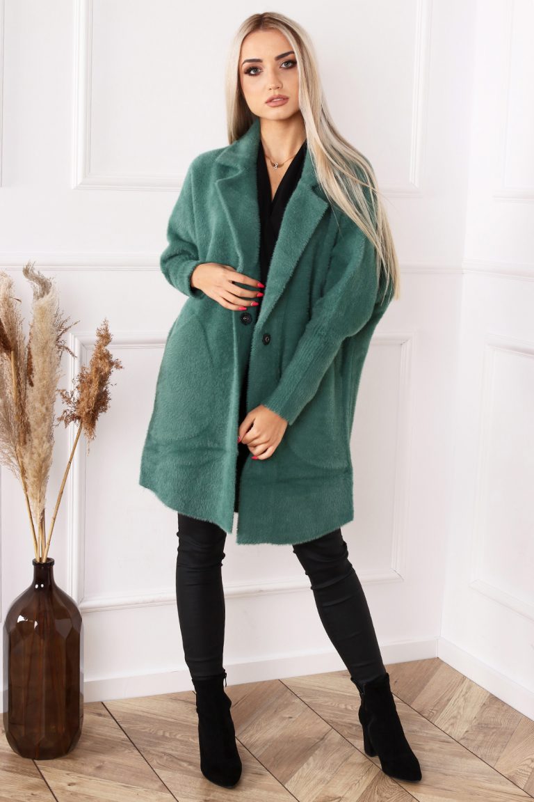 zelený kabát alpaka