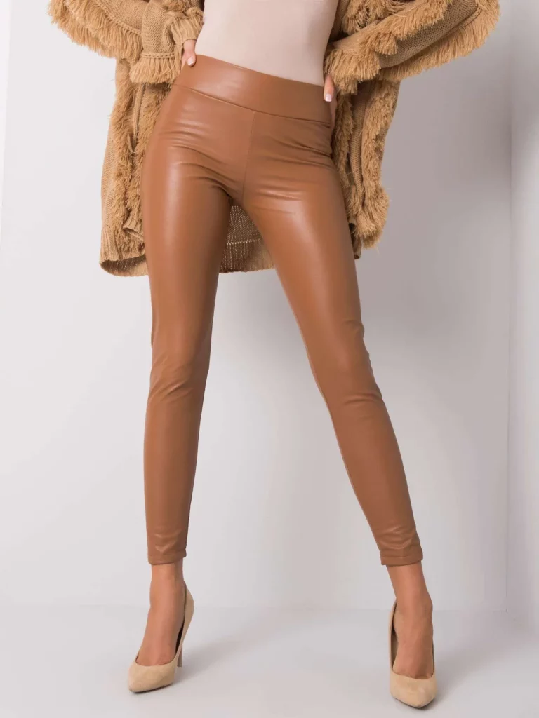 camel kožekové legíny