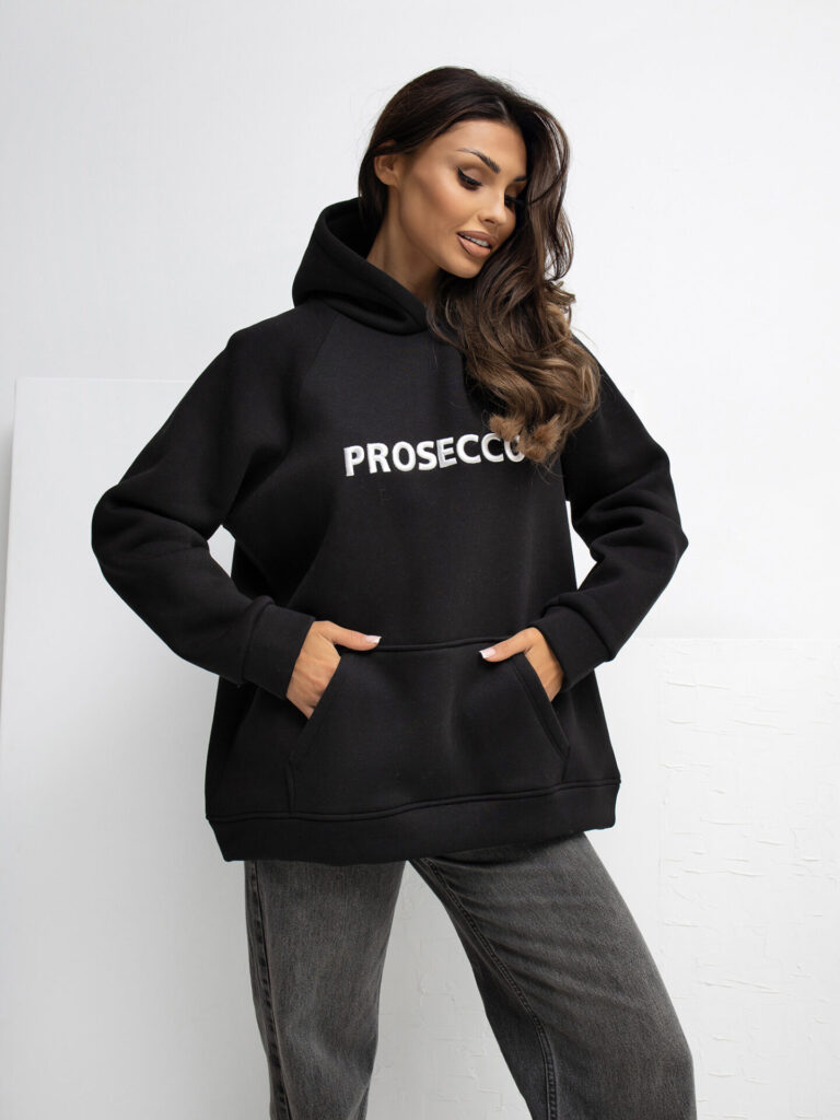 čierna mikina prosecco